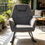 Frosted Velvet Rocking Chair