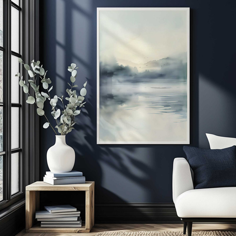Misty Soar I Print, Weathered Zinc Framed, 15.25" H x 12.25" W