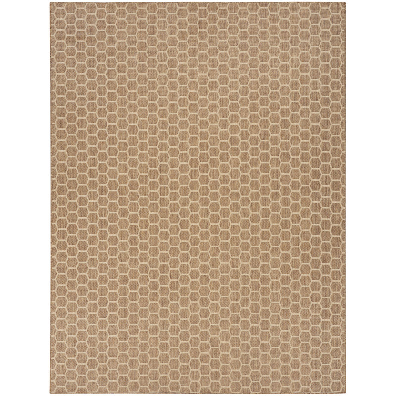 Tapis intérieur / extérieur brun clair Koebe, Rectangle 8 pi x 10 pi