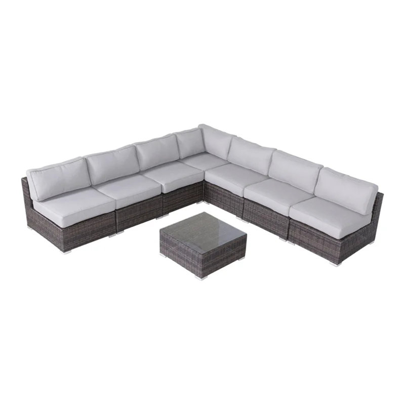 6-Person Wicker Seating Set