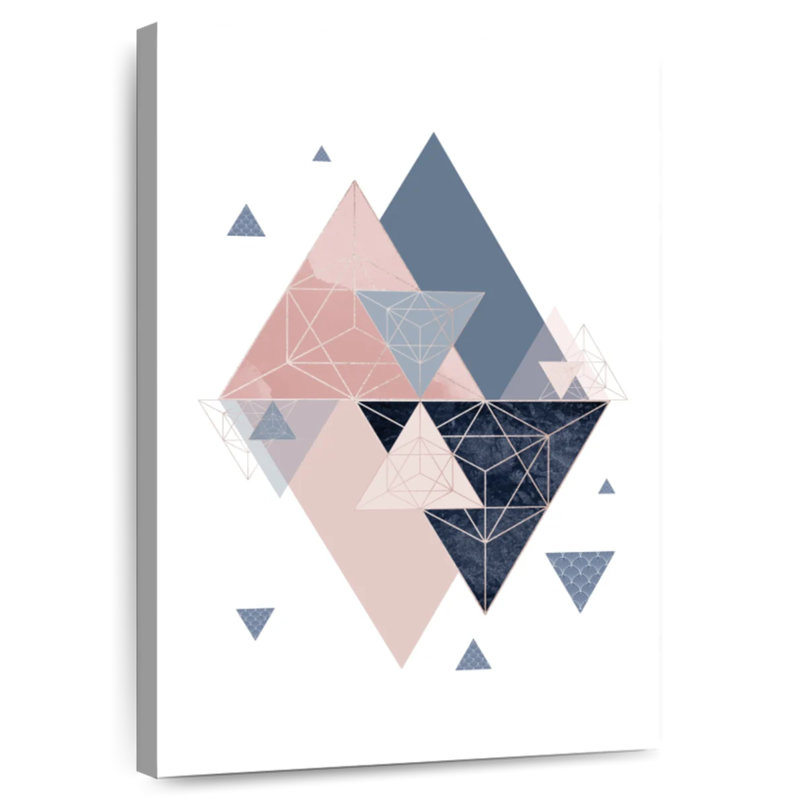 Avery Pink Navy II, 24" H x 16" W