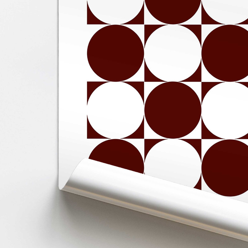 Imprimé roulé Bauhaus, H 14 po x l 11 po
