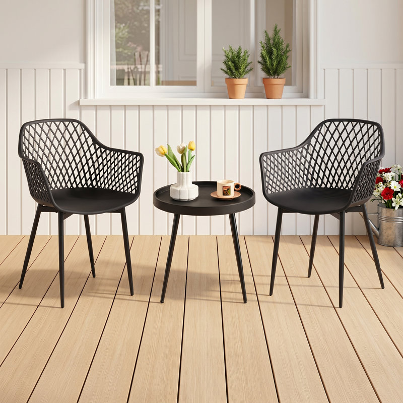 Abrahamsville 2 - Person Patio Dining Set with Round Table