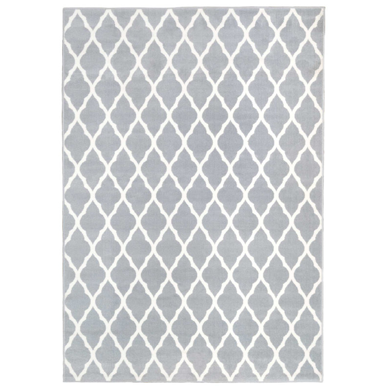 Decastro Grey Rug, Rectangle 120 x 170cm