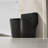 12" Rough-In 15.75"Seat Height Black Household Siphonic Quiet Toilet