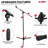 5 Core Mic Stand Adjustable 82" Microphone Stands Floor w 180° Rotating Telescoping Metal Boom Arm