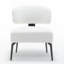 Chaise de loisir moderne à dossier minimaliste en velours-1958696859