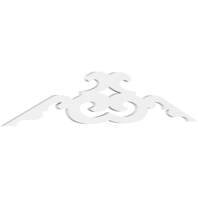Benson Signature Urethane Gable Pediment, Primed Tan, 15"H x 72"W, 5/12
