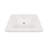 Better Vanity 19.5'' High Gloss White Stone Rectangular Bathroom Sink with Overflow