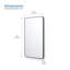 18" x 36" Metal Frame Shatterproof Wall Mount Mirror-110251955-110251957