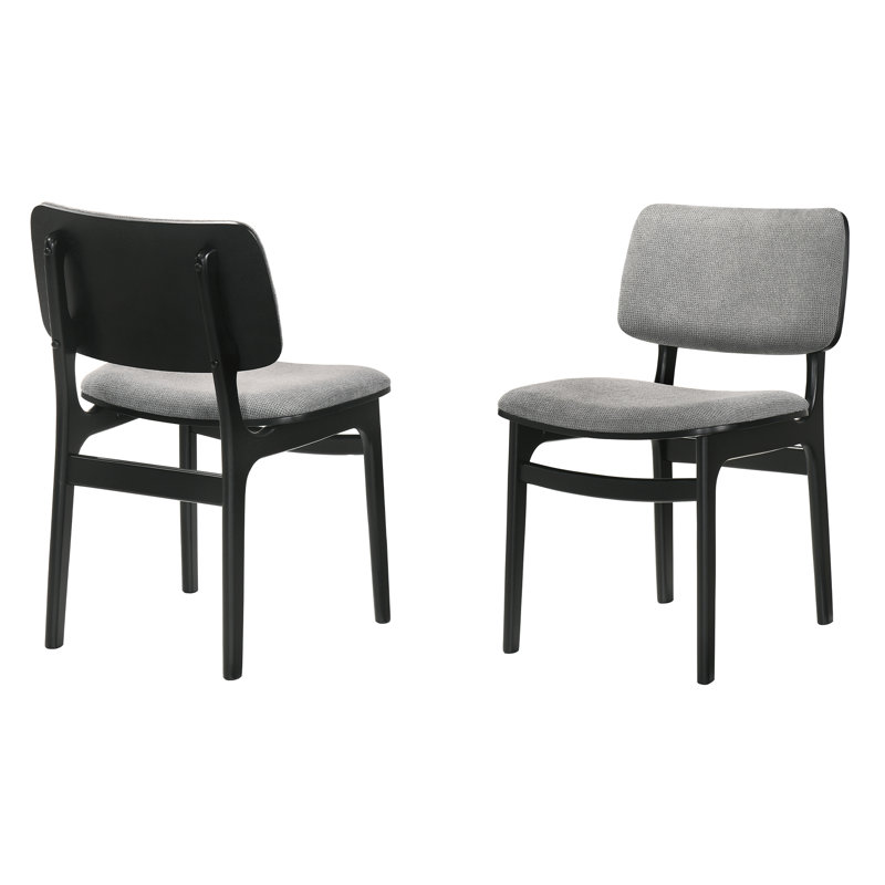 Chaise d'appoint Windsor, Noir/gris