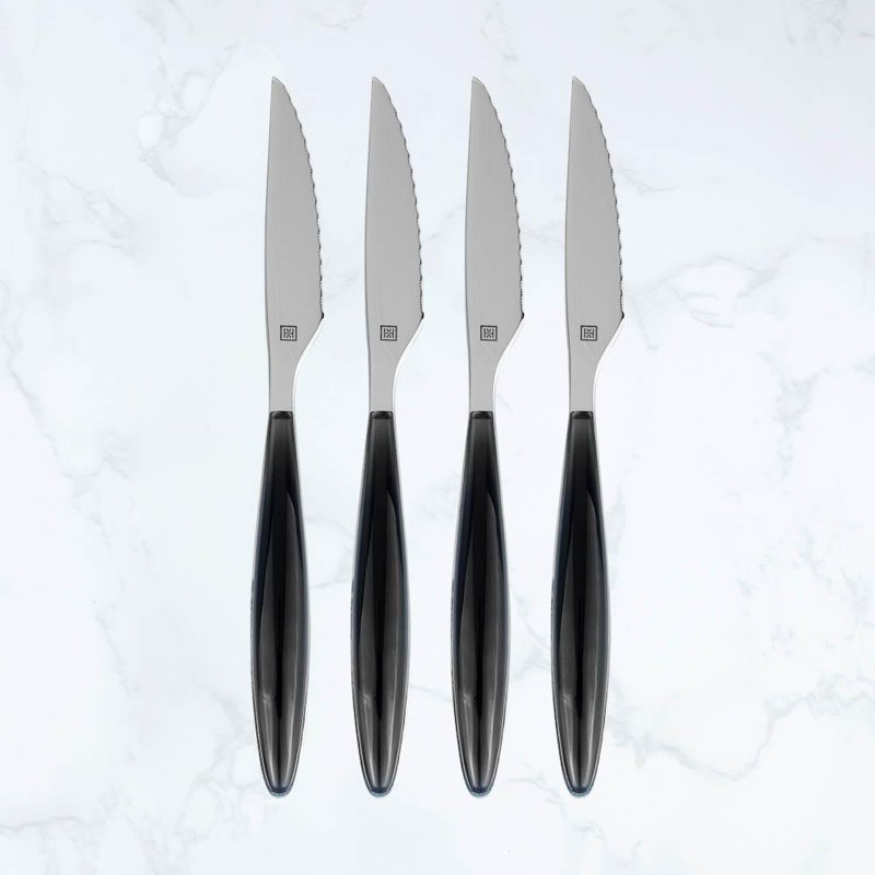 Ensemble de couverts en acier inoxydable 4 pièces 18/10 modern steak
