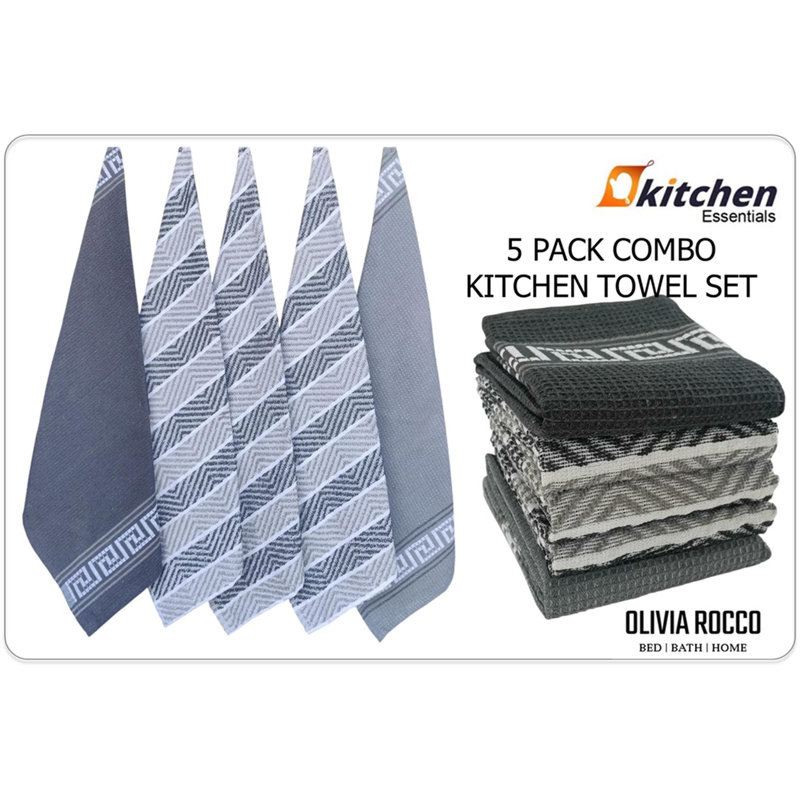 Tea Towel Kitchen Towel, Grey