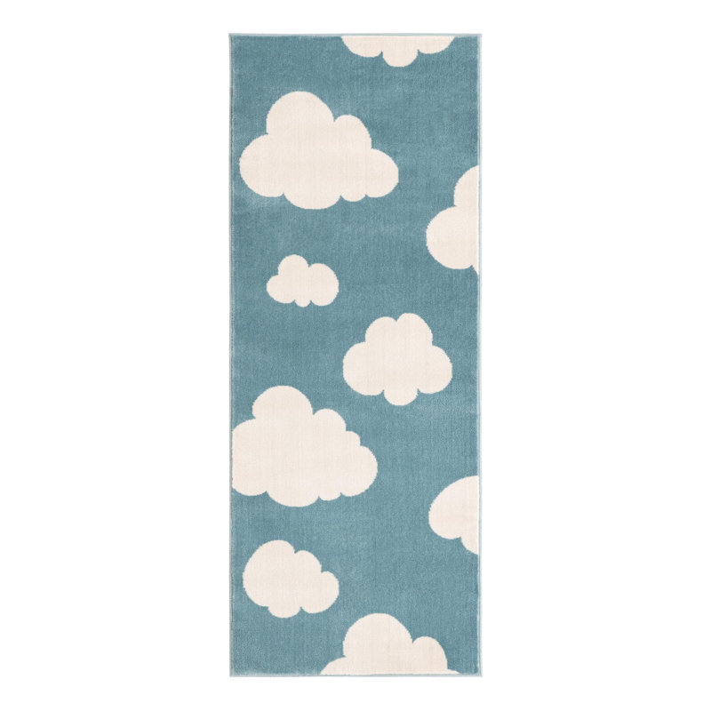 Tapis pour enfant Unique Loom Clouds, Tapis de couloir 2 pi x 5 pi 1 po