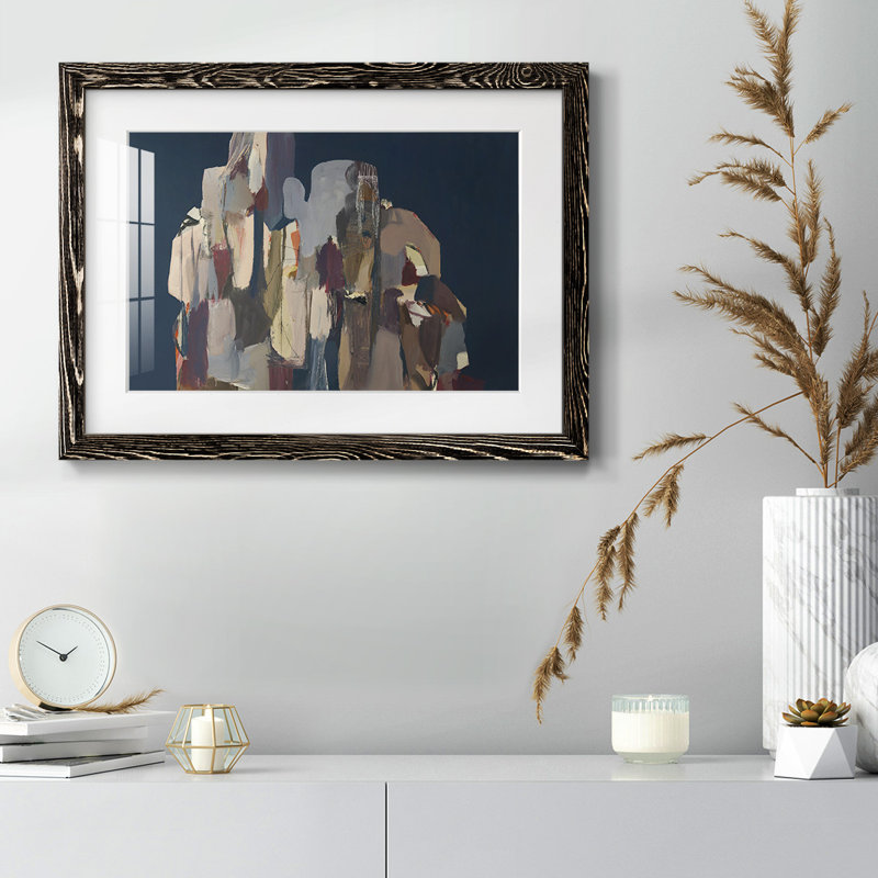 Untitled Framed On Canvas Print, Noir, H 18 po x l 26 po x P 1,5 po