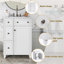 Armoire de meuble-lavabo 24 po avec lavabo en céramique, 2 tiroirs, 1 porte-1010535046