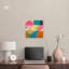 «Polygons», toile d'art rétro géométrique abstraite par Art Remedy-104337381-104337377