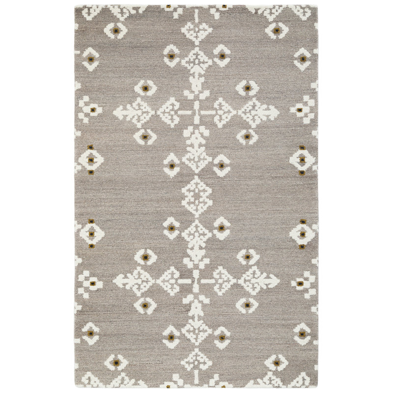 Tapis intemporel touffeté à la main, Rectangle de 5 pi x 8 pi