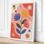 Geometric Botanical Bloom Mid-Century - Wrapped Canvas-963974923-963974925