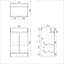 Novisha 500mm Single Bathroom Vanity with Drop In Ceramic Basin-981509854