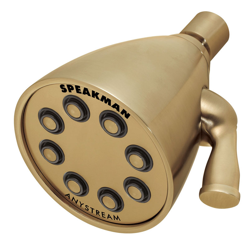 Icon Anystream Multi Function Adjustable Shower Head, Brushed Bronze