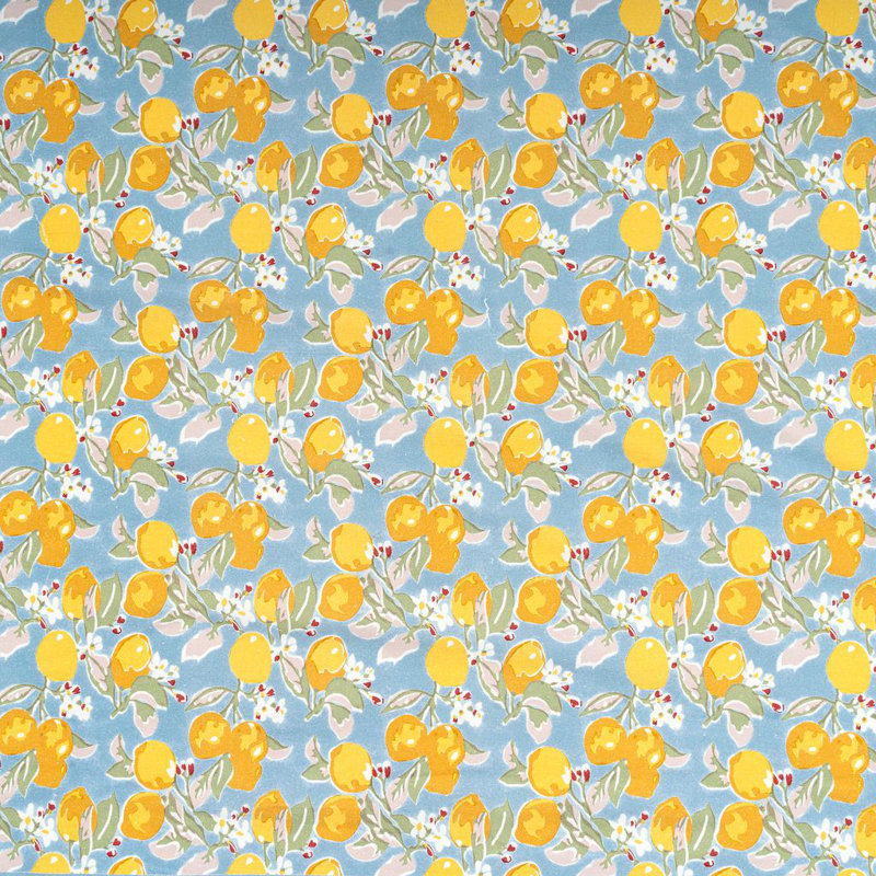 Aazad Tablecloth, Blue/Yellow, 106" L x 71" W