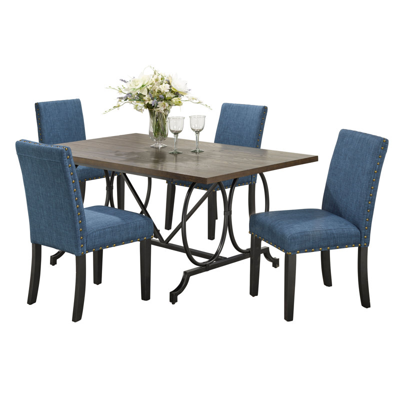 Ensemble repas pour 4 personnes Ryles, Bleu