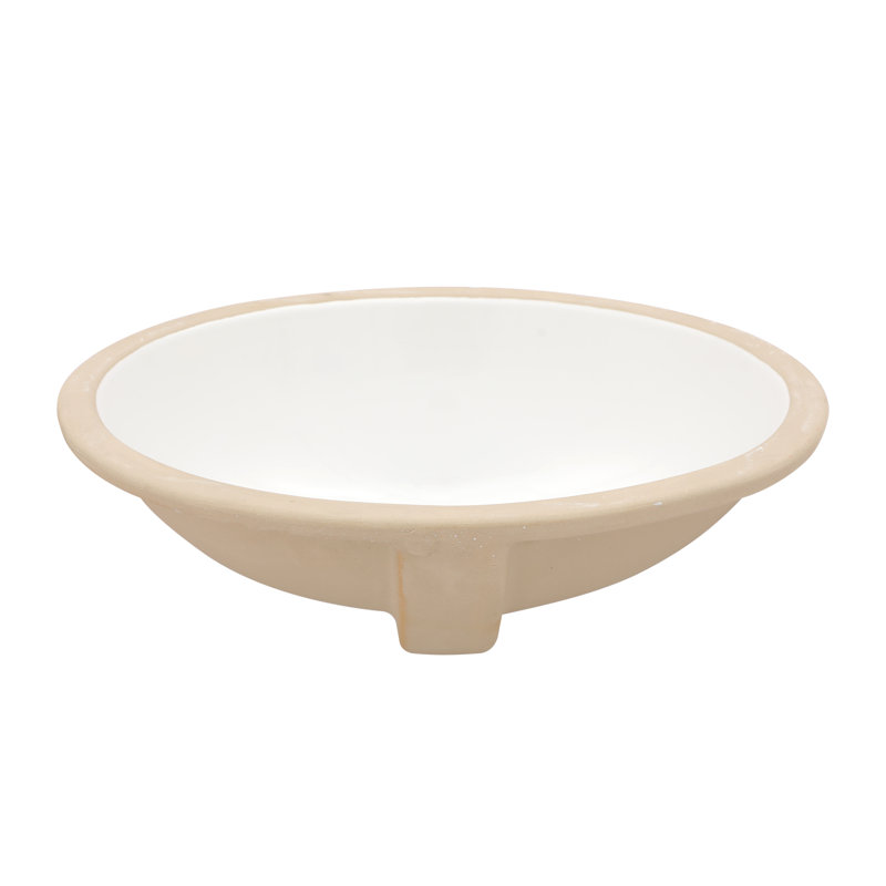 Lavabo vasque encastrable blanc pur avec trop-plein 18 po Lofeyo