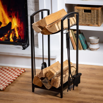 Ensemble de 5 outils en bois pour bac et foyer