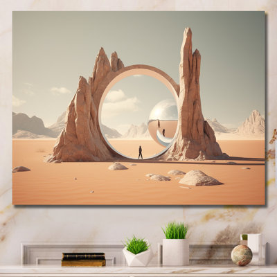 Surreal Gate Into Space IV - Surrealism Wall Art