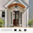 5CCT LED Large Outdoor Pendant Light Fixtures, LED Integrated Bulbs Included 3-Light Oil Outdoor Hanging Lantern Light, Exterior Pendant Ceiling Lighting For Porch Yard Gazebo-1404644348