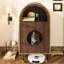 Enceinte de litière pour chat, lit pour chat 2-en-1, abri pour chat avec refuge confortable à deux niveaux pour 2 chats, maisonnette pour chat mignon pour dormir, maison et mobilier de chat de luxe