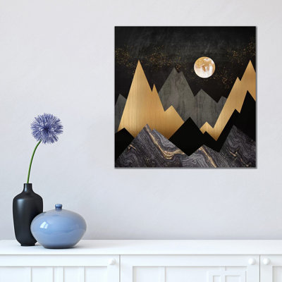 Metallic Night by SpaceFrog Designs - Wrapped Canvas Painting