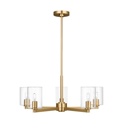 Fullton Dining Room Chandelier With Clear Shade