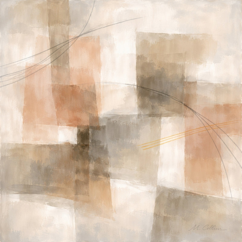 «Quiet Structure», art mural sur toile tendue, L 20 po x H 20 po x P 1,5 po