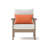 Ponce 2 Piece Sunbrella Outdoor HDPE Club Chairs - Tan/Cast Coral