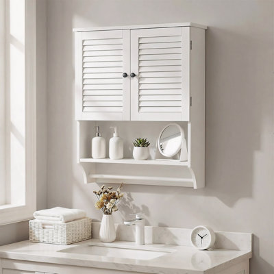 23.6" W Wall Mounted Bathroom Cabinet with 2 Doors
