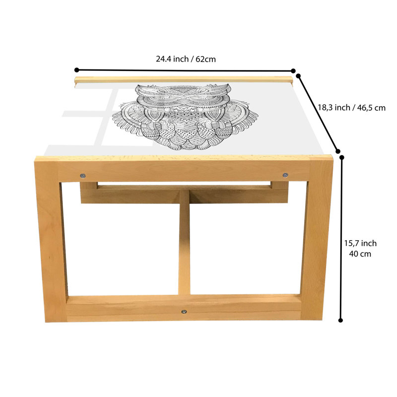 Jahleel Sled Coffee Table, 62cm H x 46cm W x 40cm D