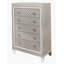 Commode verticale en bois manufacturé avec 5 tiroirs