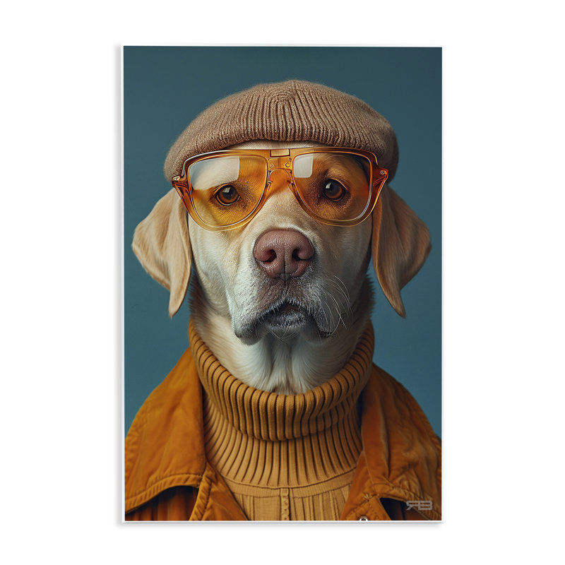 «Dog in Knit Fashion» par Roozbeh Bahramali, H 15 po x l 10 po