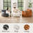 Compression Bean Bag Chair with Ottoman , Comfy Memory Foam Large Lazy Sofa-1213811652