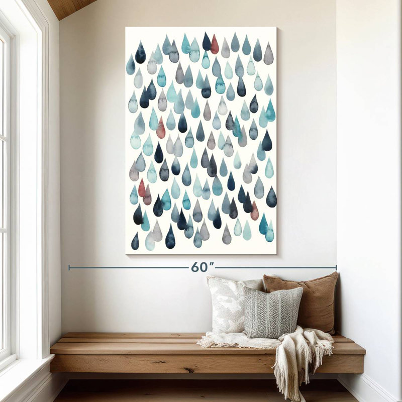 Avery Watercolor Drops II, H 51 po x l 34 po