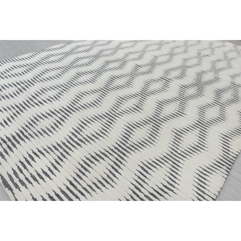 Clearance Hand Knotted Wool Geometric Area Rug