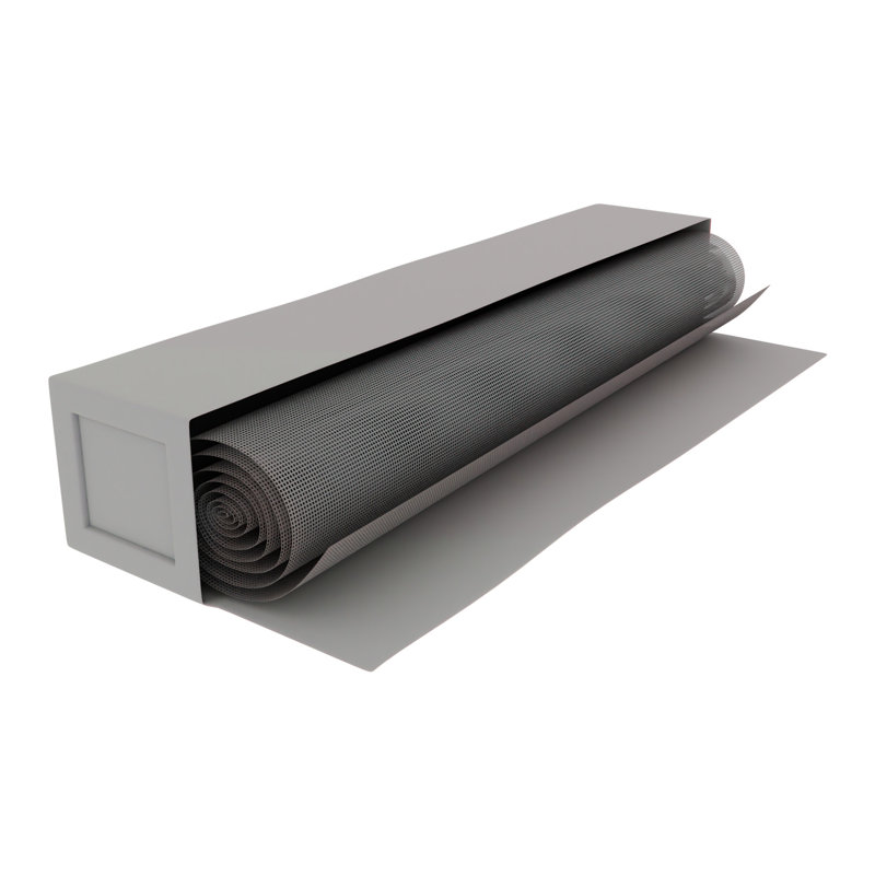 Brixwell 69-68 Roll Screen Cloth 42" Width Gray Finish, Gray, 1200" L x 42" W
