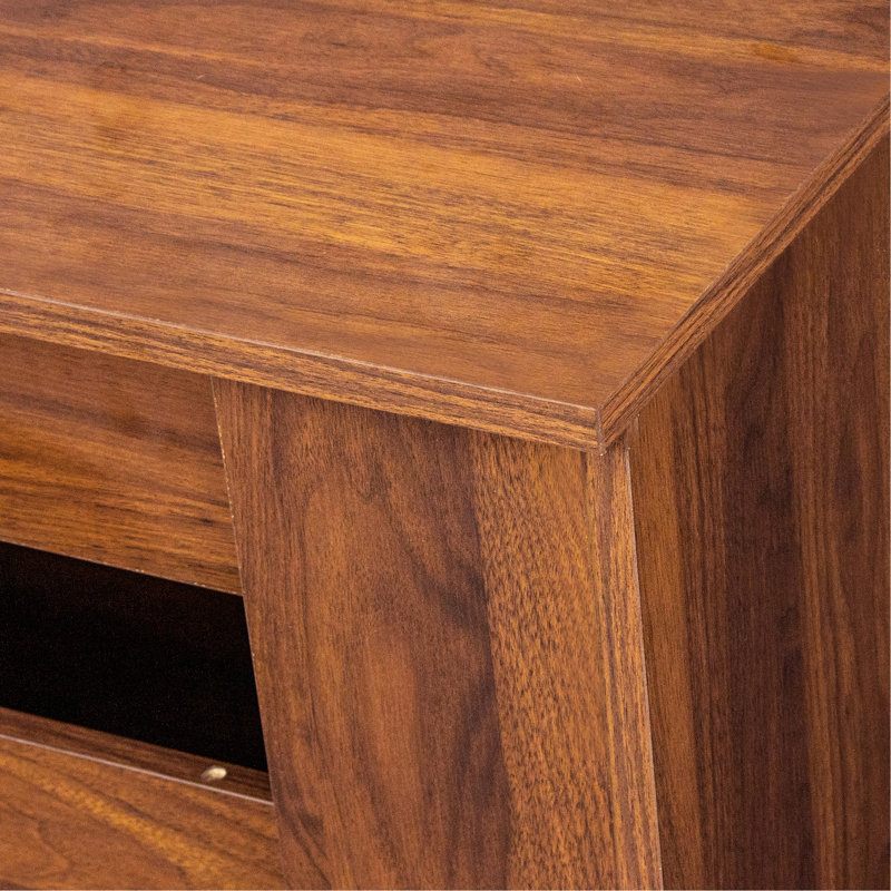 Multifunctional Extendable Console Table, 30.71" H  x 118.11" W x 35.43" D, Walnut 1