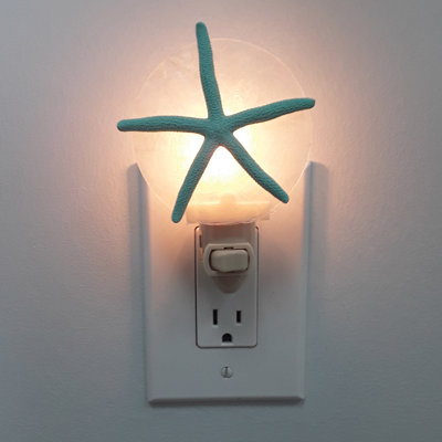 Starfish LED Night Light White Blue Green Color