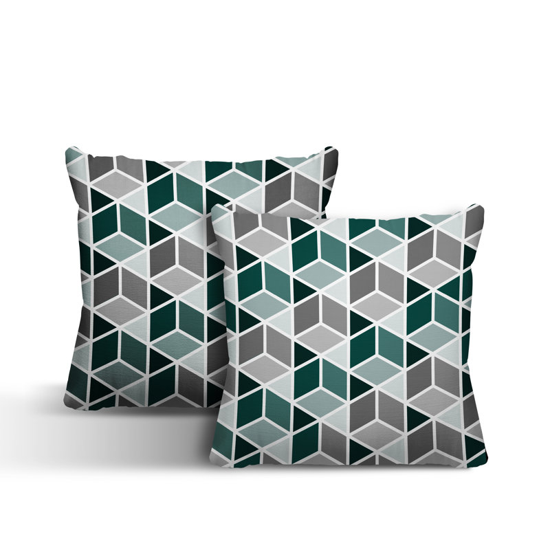  Coussin intérieur / extérieur, L 19 po x H 19 po, Émeraude
