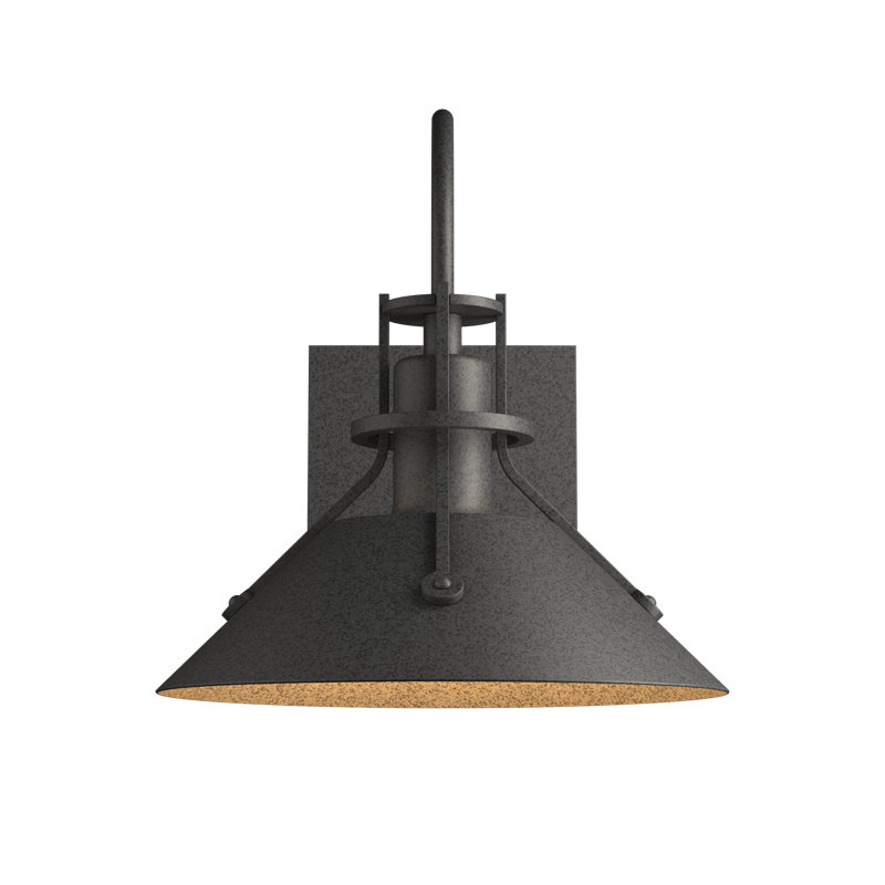Henry 1 - Light Aluminum Outdoor Barn Light, Coastal Natural Iron, 10.5" H x 9.2" W x 10.4" D
