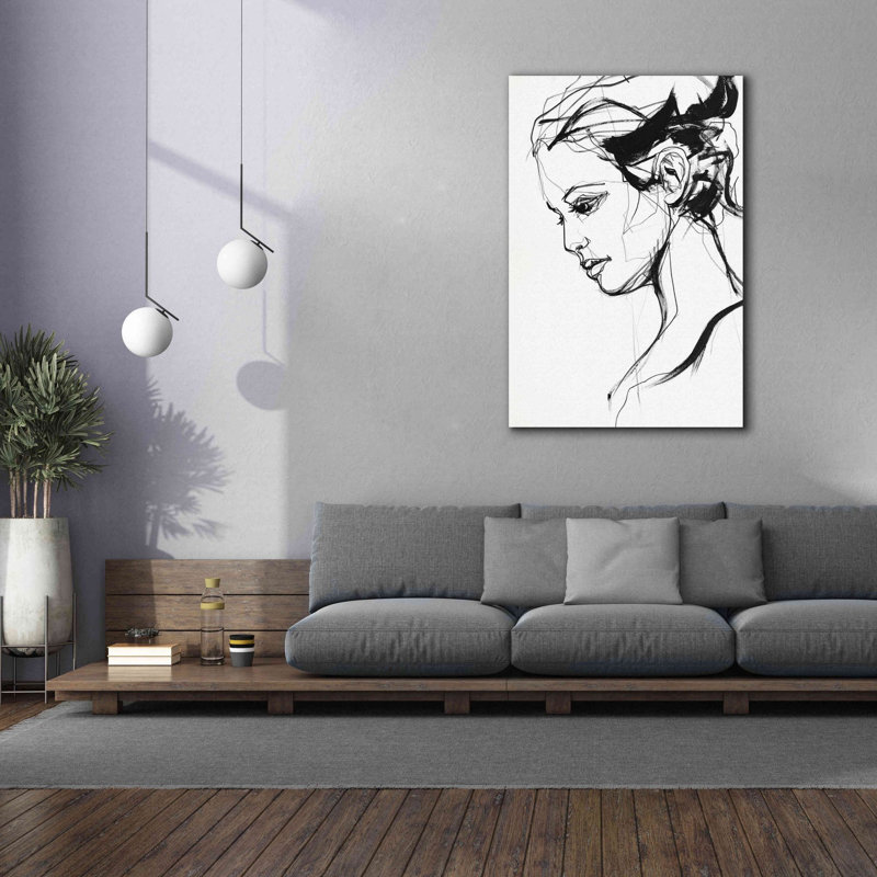 «Epic Graffiti» «Silhouette 2» par Design Fabrikken, art mural sur toile giclée, 40 po x 60 po, H 60 po x l 40 po x P 1,5 po