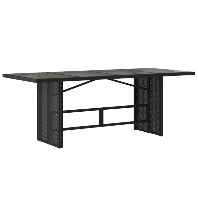 Rectangular 190cm L Outdoor, Black